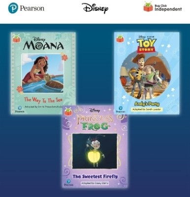 Pearson Bug Club Disney Year 1 Pack E, including decodable phonics readers for phase 5; Moana: The Way to the Sea, Toy Story: Andy's Party, The Princess and the Frog: The Sweetest Firefly(English, Book, Prasadam-Halls Smriti)