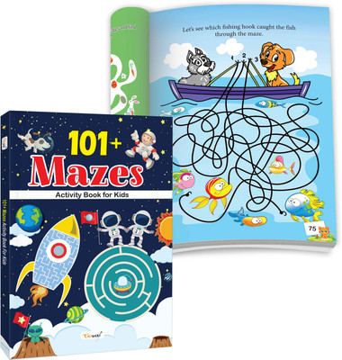 101+ Mazes Activity Book for Kids : Screen-Free Fun, Preschool Maze Book, Toddler Educational Book, Brain activity book for kids(Paperback, GOWOO)
