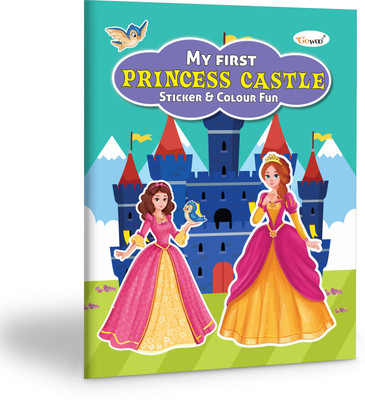 My First Princess Castle Sticker and Colour Fun(English, Hardcover, unknown)