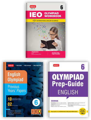 MTG International English Olympiad (IEO) Workbook, Prep-Guide & Previous Years Papers with Self Test Paper Class 6 - SOF Olympiad Books For 2023-24 Exam (Set of 3 Books)(Paperback, MTG Editorial Board)