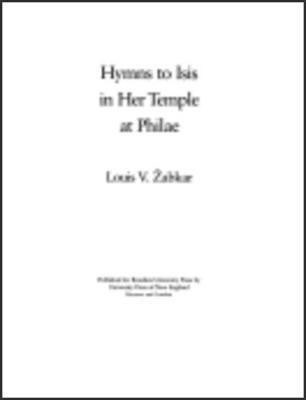 Hymns to Isis in Her Temple at Philae(English, Hardcover, Zabkar Louis V.)
