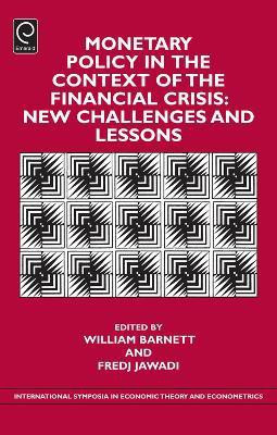 Monetary Policy in the Context of Financial Crisis(English, Hardcover, unknown)