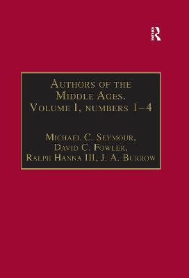 Authors of the Middle Ages. Volume I, Nos 1-4(English, Electronic book text, Fowler David C.)