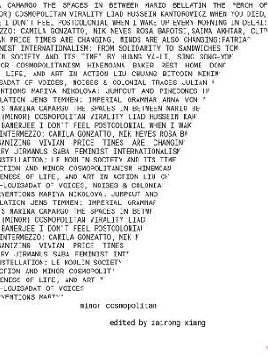 minor cosmopolitan - Thinking art, politics, and the universe together otherwise(English, Paperback, Xiang Zairong)