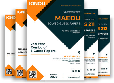 MA Education (MAEDU) 2nd Year IGNOU Guess Paper Combo (Set of 4 Subjects including MES 131, MES 132, MES 133 & MES 134) (Educational Technology) covering 30 Most Important Questions for each subject | Guess Paper Specially for IGNOU TEE of June & December 2025 sessions. - Get the PDF of this Guess MA Education (MAEDU) 2nd Year IGNOU Guess Paper Combo (Set of 4 Subjects including MES 131, MES 132, MES 133 & MES 134) (Educational Technology) covering 30 Most Important Questions for each subject | Guess Paper Specially for IGNOU TEE of June & December 2025 sessions. - Get the PDF of this Guess
