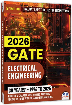 GATE Electrical Engineering Book  - 2026 | Last 30 Years (1995 to 2024) GATE ECE PYQ Book | Subject & Chapter-wise Sorted Previous Year Questions Papers with Detailed Solutions | Best Seller Previous Year Solved Paper for GATE Electronics & Communication Engineering Exams in India | Two Brothers Pub