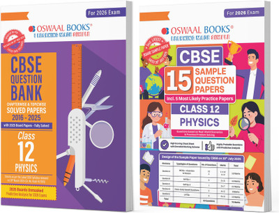 Oswaal CBSE Class 12 Physics 2026 | Toppers’ Recommended Bundle ...