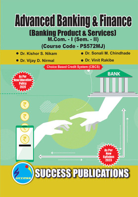 Banking Product & Services, First Year, M.Com, Sem-II-English(English, Paperback, Kishor S Nikam Sonali M Ch Dr Dr)