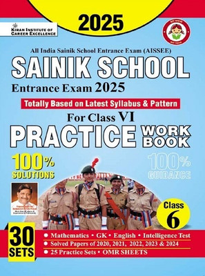 All India Sainik School Entrance Exam 2025 For Class VI Practice Work Book (English Medium) (4814)(Paperback, Think Tank of Kiran Institute of Career Excellence, KICX)