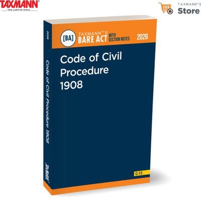 Taxmann's Code of Civil Procedure 1908 [Bare Act with Section Notes ...