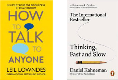 Thinking ,fast and slow + how to talk to anyone (2 Book Combo)(Paperback, JMD BOOKS)