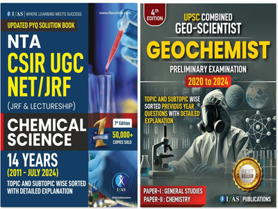 CSIR NET Chemical Science and UPSC Geoscientist PYQ Combo Book  - (2011 - 2024) Previous Year questions solved Papers - Best Book for CSIR NET and Geoscientist Exam - IFAS Publications(Paperback, IFAS PUBLICATIONS)