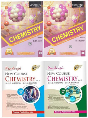 Combo of 2 books (modern abc chemistry + pradeep new course chemistry) class-12,2024 edition(Paperback, DR.S.P JAUHAR, pradeep)