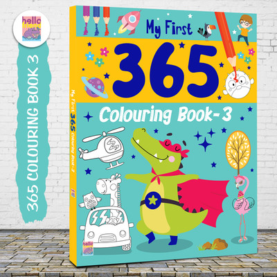 My First 365 Smart Coloring Book For Kids, Children and Toddlers: Best Big Picture Drawing and Painting Book with 365 Pages - Ages 2-8 Years(Perfect Binding, Hello Friend Books)