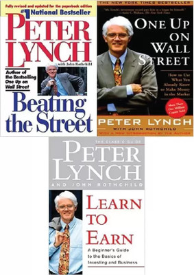Combo Of Peter Lynch Books : Beating The Street, One Up On Wall Street And Learn To Earn(Paperback, Peter Lynch)