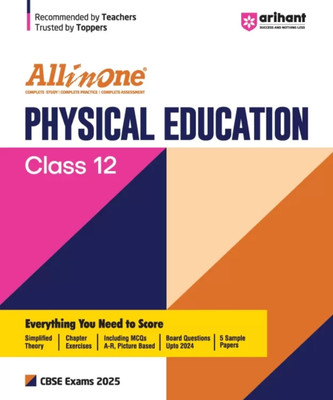Arihant Publications All In One Physical
Education Class 12th Based On Latest NCERT For CBSE Exams 2025 | Mind map in each chapter | Clear & Concise Theory | Intext & Chapter Exercises | Sample Question Papers (Paperback, Subhasis Swain)(Paperback, Airhant expert) Arihant Publications All In One Physical
Education Class 12th Based On Latest NCERT For CBSE Exams 2025 | Mind map in each chapter | Clear & Concise Theory | Intext & Chapter Exercises | Sample Question Papers (Paperback, Subhasis Swain)(Paperback, Airhant expert)