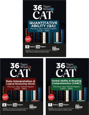 30 Topic-Wise Cat Qa, Dilr & Varc Previous Year Solved Papers (2023 - 1994) Previous Year Questions Pyqs Quantitative Ability, Data Interpretation & Logical Reasoning, Verbal Ability & Reading Comprehension(English, Paperback, unknown)