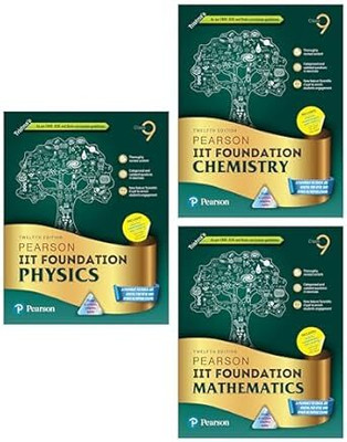 Pearson IIT Foundation- Physics+ Chemistry + Maths Class 9 for JEE, NTSE, Olympiad| Revised CBSE |Free access to elibrary & Myinsights Self Preparation - 6th Edition 2024(Paperback, Trishna's)