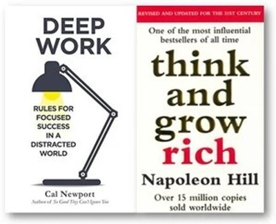 Deep Work + Think And Grow Rich (2 Book Combo)(Paperback, JMD BOOKS)