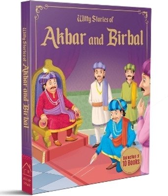 Witty Stories of Akbar and Birbal - Collection of 10 Books: Illustrated Humorous Stories For Kids(English, Paperback, Wonder House Books)