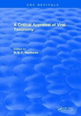 A Critical Appraisal of Viral Taxonomy(English, Hardcover, Matthews R. E. F.)