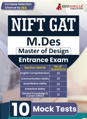 Nift Gat M.Des  - 2024 | General Ability Test for Master of Design | 10 Full Length Practice Mock Tests with Free Access to Online Tests(English, Paperback, Manglik Rohit)