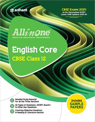 Arihant All In One English Core For Class- 12th 
CBSE Exams 2024(Paperback, Srishti Agarwal, Vaishali Jaiswal)