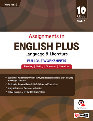 Assignment in English Plus Language & Literature [Pullout Worksheets] Version 2 Class 10 Vol I(English, Paperback, Kumkum Sinha)