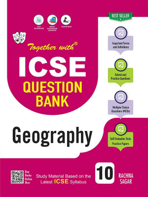 Together with ICSE Question Bank Class 10 Geography Exam 2023-24 Chapterwise ,Solved And Sample Paper Based On Latest Pattern(Paperback, Rachna Sagar)