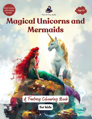 Magical Unicorns and Mermaids : a Fantasy Colouring Book for Kids(English, Paperback, unknown)