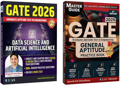 GATE Data Science and Artificial Intelligence & GATE General Aptitude Practice  - 2026 | Topic wise and Chapter wise Sorted & Solved 2024 & 2025 Previous Year Question | 1000+ Solved Practice Questions | 5 Mock Tests | Best Seller GATE PYQ Book for GATE Artificial Intelligence & Data Science (GATE A