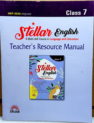 STELLAR ENGLISH
ENGLISH BOOK
CLASS-7(SRIJAN PUBLISHERS P.LTD, DEVIKA KUMAR)