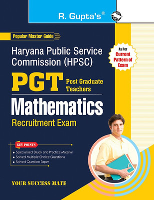 HPSC : PGT - MATHEMATICS Recruitment Exam Guide(English, Paperback, RPH Editorial Board)