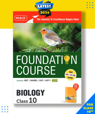 MTG Foundation Course Class 10 Biology Book (Edition 2025) For NEET, NSO Olympiad, CUET, KVPY & Boards Exam | Based on NCERT Latest Pattern(English, Hardcover, MTG Editorial Board)
