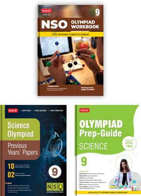 MTG National Science Olympiad (NSO) Workbook, Prep-Guide & Previous Years Papers with Self Test Paper Class 9 - SOF Olympiad Books For 2023-24 Exam (Set of 3 Books)(Paperback, MTG Editorial Board) MTG National Science Olympiad (NSO) Workbook, Prep-Guide & Previous Years Papers with Self Test Paper Class 9 - SOF Olympiad Books For 2023-24 Exam (Set of 3 Books)(Paperback, MTG Editorial Board)