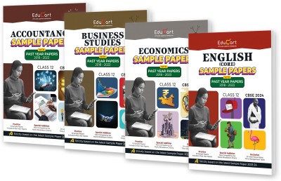 Educart CBSE Class 12 Sample Papers Bundle - Accountancy, Business Studies, Economics & English 2023-24 (Introducing Revision Maps and Past Year Papers) 2024(Paperback, Educart)