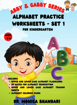 Alphabet Practice Worksheets Set-1 for Kindergarten(Paperback, Dr. Monica Bhandari)