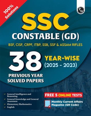 Pw Ssc Constable Gd Exam 2026 | 38 Previous Year-Wise Solved Papers (2(English, Hardcover, unknown)