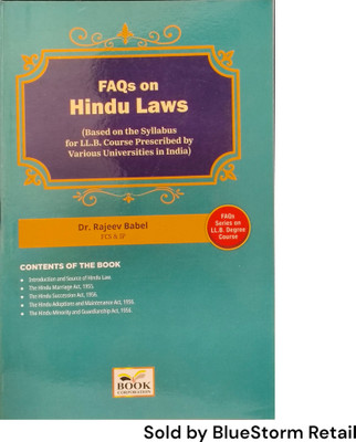 FAQs on Hindu Laws (Based on the Syllabus for LL.B. Course Prescribed by Various Universities in India) | B.C. Publications(Paperback, Dr. Rajeev Babel)