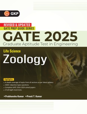 GKP GATE 2025 : Life Science - Zoology - Guide(Includes Solved papers of 2016-2024)(Paperback, G.K. Publications (P) Ltd.)