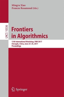 Frontiers in Algorithmics(English, Paperback, unknown)
