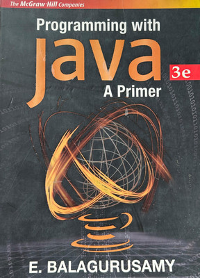 THE MAC GRAW-HILL COMPANIES PROGRAMMING WITH JAVA 3e A PRIMER(Paperback, E. BALAGURUSAMY)
