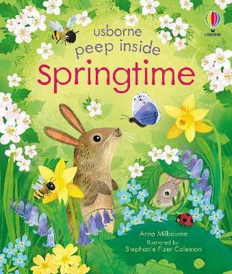 Peep Inside Springtime(English, Board book, Milbourne Anna)