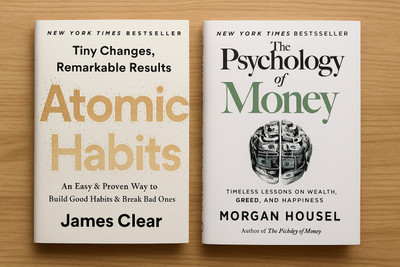 Atomic habits and psychology of money 2 combo(Paperback, James Clear, Morgan housel.)