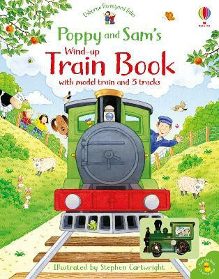 Poppy and Sam's Wind-up Train Book(English, Board book, Amery Heather)