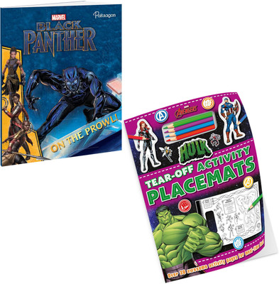 Marvel Black Panther Story and Marvel Hulk Activity Pack of 2 Books | Books for 6 to 8 Year Old Kids  - Bundle(Paperback, Parragon)