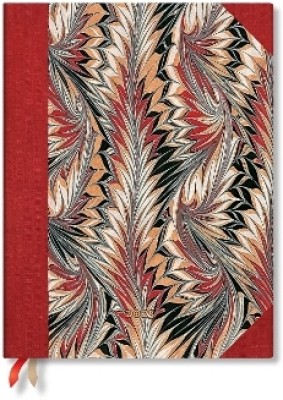 Rubedo (Cockerell Marbled Paper) Ultra 12-month Day-at-a-time Softcover Flexi Dayplanner 2025 (Elastic Band Closure)(English, Paperback, Paperblanks)