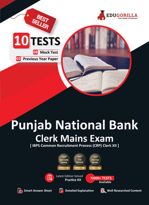 Punjab National Bank Clerk Mains (IBPS CRP PO/MT XIII) Book 2023 (English Edition) - 8 Full Length Mock Tests and 2 Previous Year Papers with Free Access to Online Tests  - .(English, Paperback, Edugorilla Prep Experts)