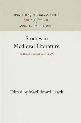 Studies in Medieval Literature(English, Electronic book text, unknown)