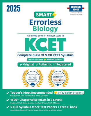 Smart Errorless Biology Kcet(English, Paperback, unknown)